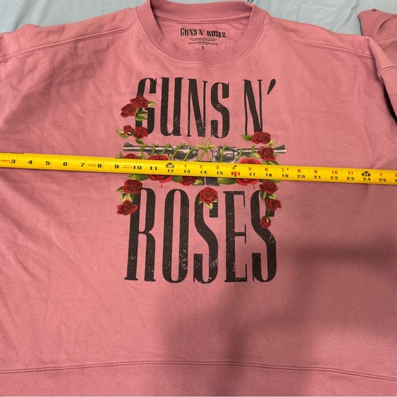 Womans Large Pink Guns N' Roses Sweatshirt - Picture 4 of 4